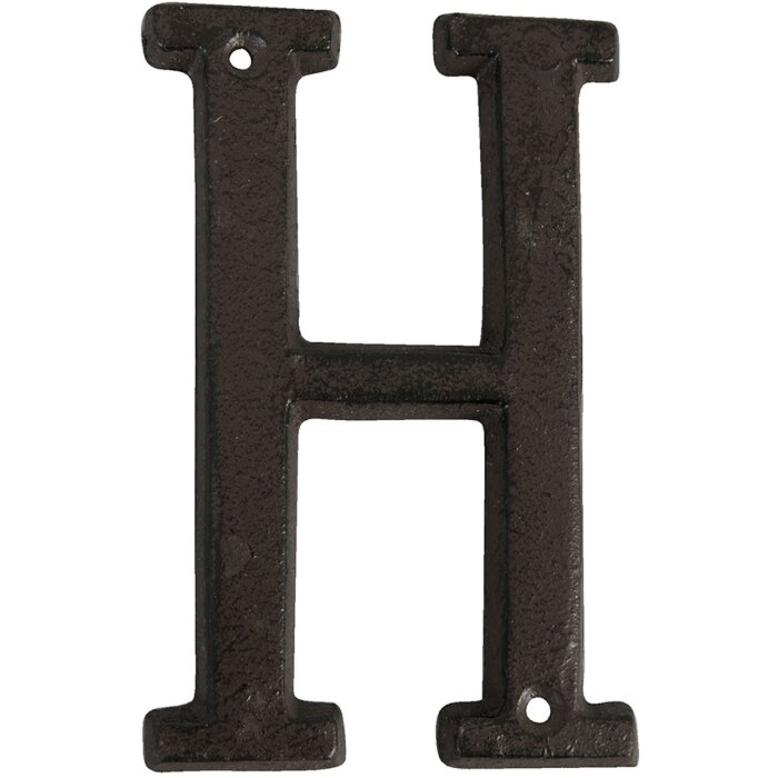 Písmeno H litina 13 cm