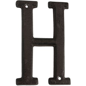 Písmeno H litina 13 cm