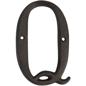 Litinové písmeno Q 13 cm