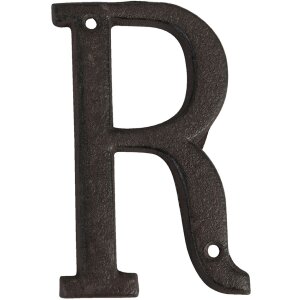 Litinové písmeno R 13 cm