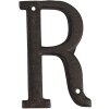 Litinové písmeno R 13 cm
