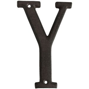 Litinové písmeno Y 13 cm