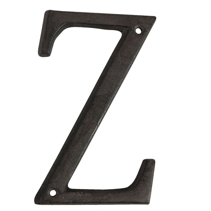 Litinové písmeno Z 13 cm