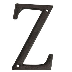Litinové písmeno Z 13 cm
