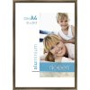 Hliníkový rám Nielsen Classic 21x29,7 cm struktura ořech Rám pro certifikáty DIN A4