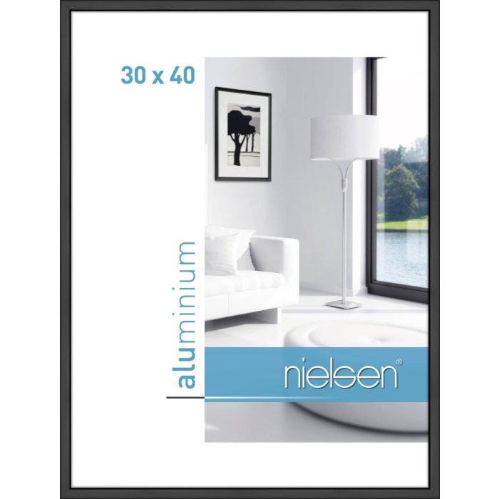 Hliníkový rám Nielsen Classic 30x40 cm černý matný