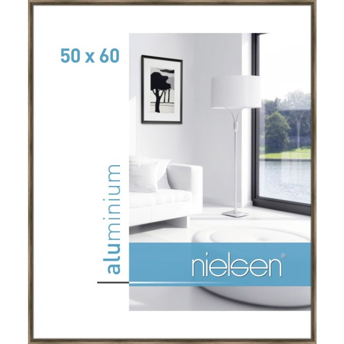Nielsen hliníkový rám Classic 50x60 cm struktura ořech