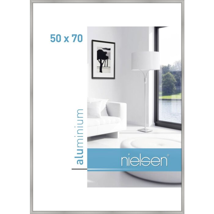 Hliníkový rám Nielsen Classic 50x70 cm stříbrný matný