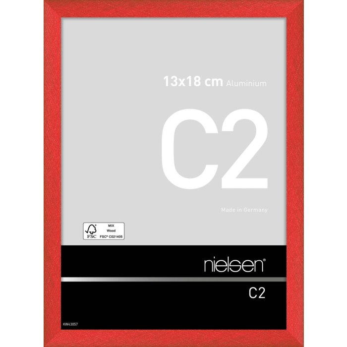 Nielsen hliníkový rám C2 13x18 cm tornádo červená