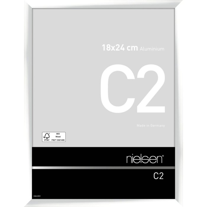 Nielsen hliníkový rám C2 18x24 cm bílý lesklý