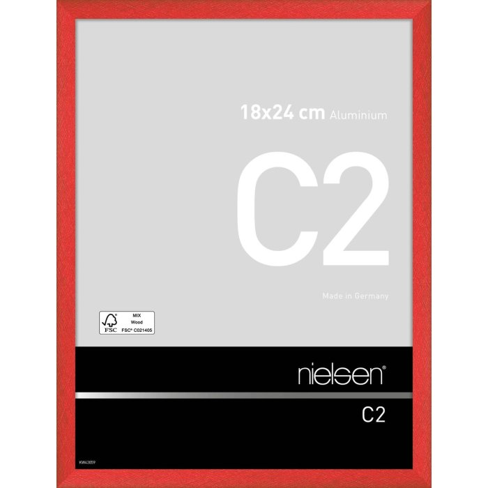 Nielsen hliníkový rám C2 18x24 cm tornádo červená