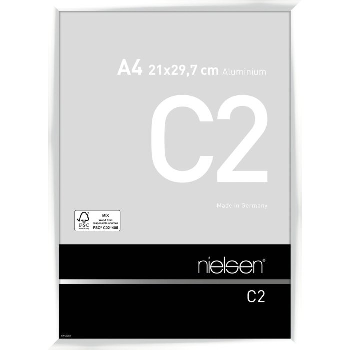 Nielsen hliníkový rám C2 21x29,7 cm bílý lesklý