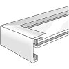 Hliníkový rám Nielsen C2 structure stříbrný matný 21x29,7 cm Rám pro certifikát DIN A4