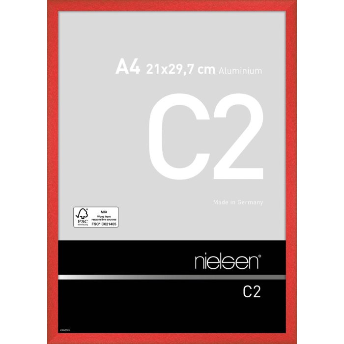 Nielsen hliníkový rám C2 21x29,7 cm tornádo červená