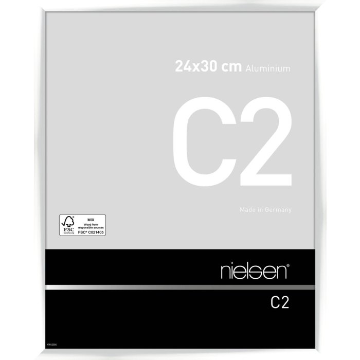Nielsen hliníkový rám C2 24x30 cm bílý lesklý