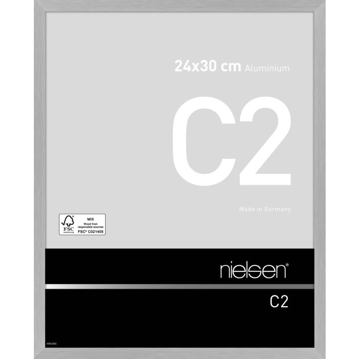 Nielsen hliníkový rám C2 24x30 cm struktura stříbrná matná