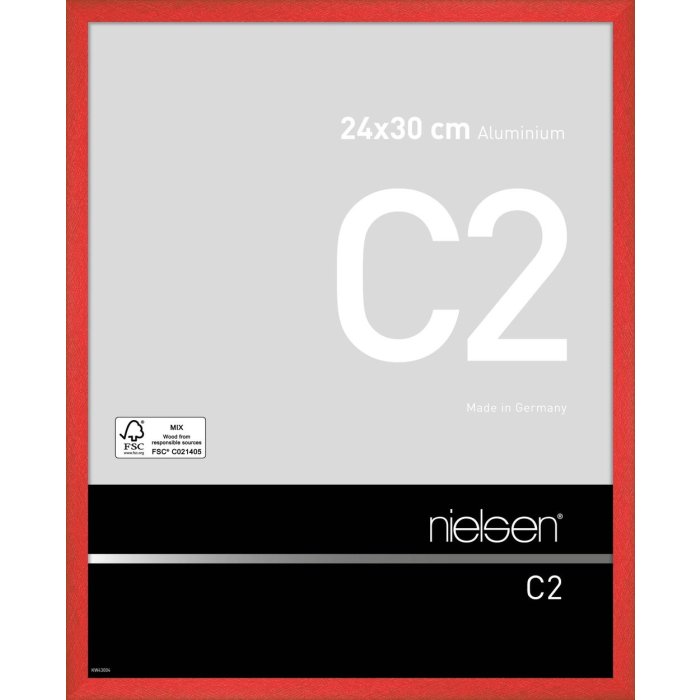 Nielsen hliníkový rám C2 24x30 cm tornádo červená