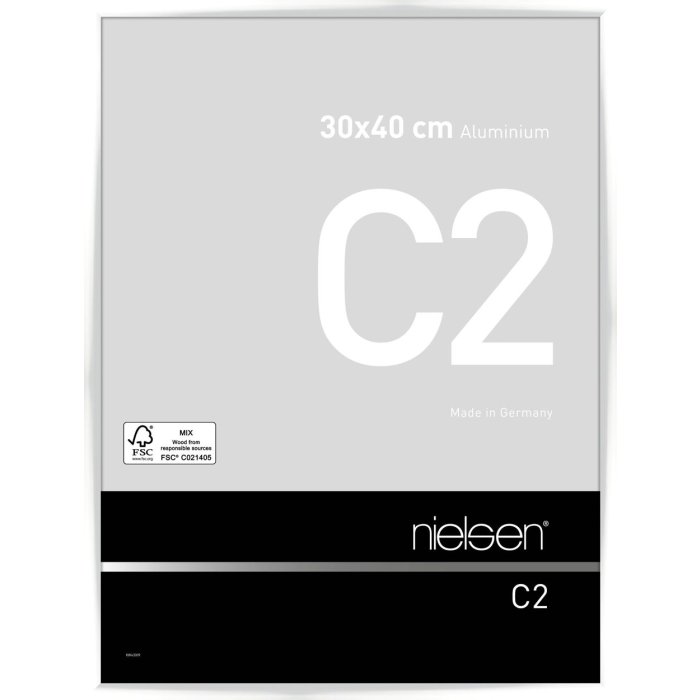 Nielsen hliníkový rám C2 30x40 cm bílý lesklý