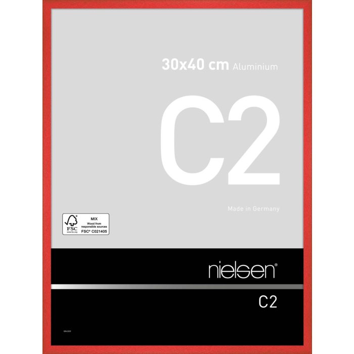 Nielsen hliníkový rám C2 30x40 cm tornádo červená