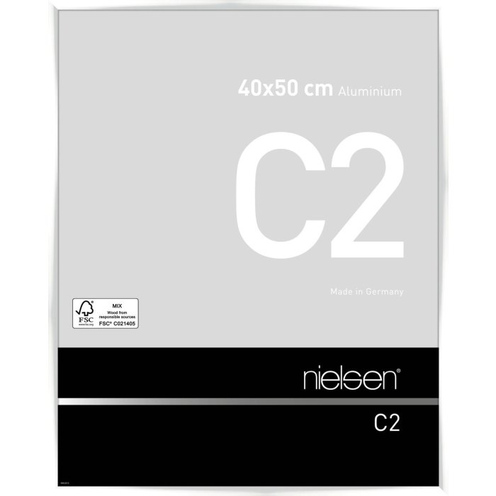 Nielsen hliníkový rám C2 40x50 cm bílý lesklý