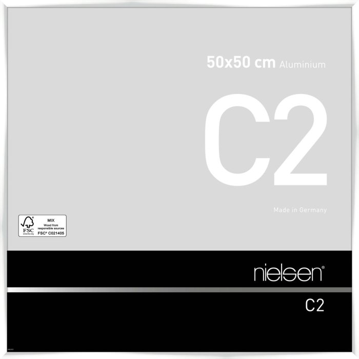 Nielsen hliníkový rám C2 50x50 cm bílý lesklý