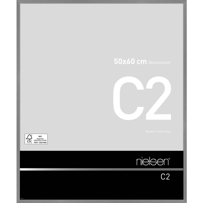 Nielsen C2 hliníkový rám 50x60 cm struktura šedá matná