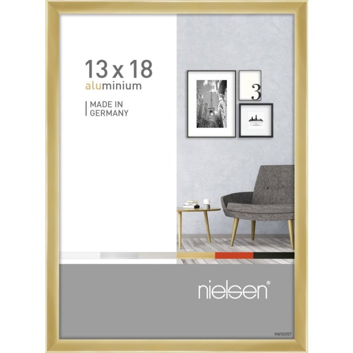 Hliníkový rám Nielsen Pixel 13x18 cm zlatý lesklý