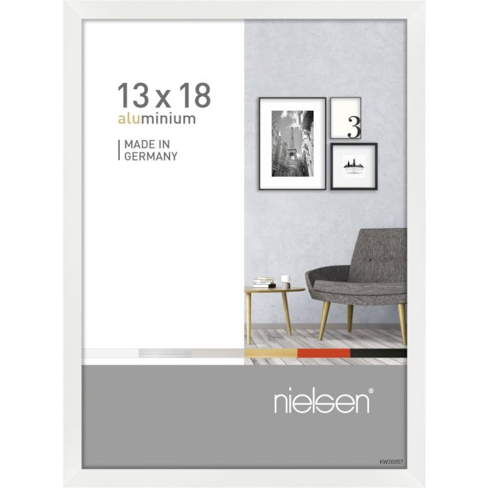 Nielsen hliníkový rám Pixel 13x18 cm bílý lesklý