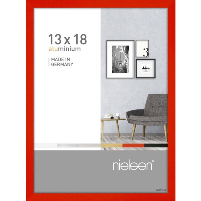 Nielsen hliníkový rám Pixel 13x18 cm tornádo červený
