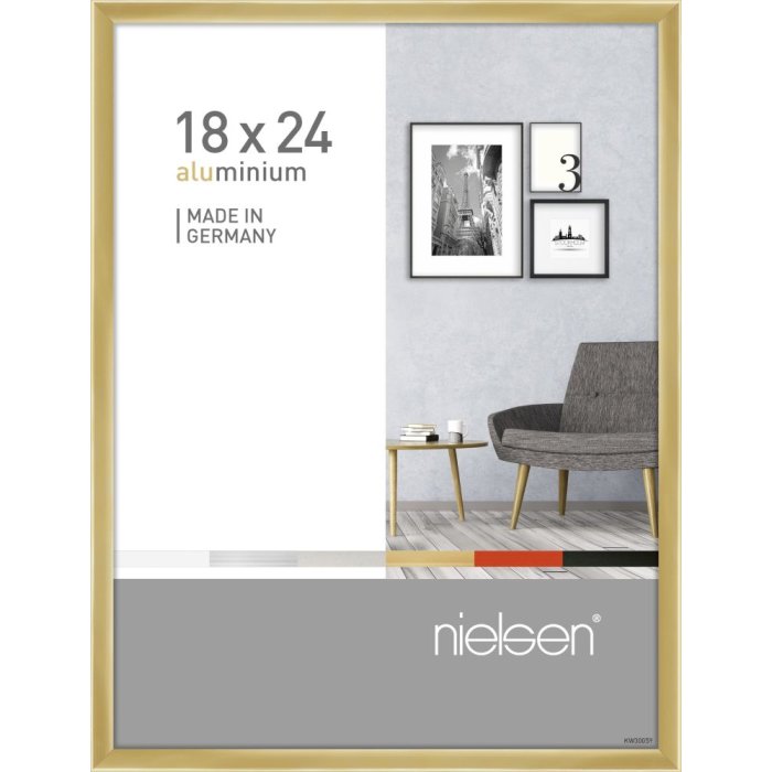 Nielsen hliníkový rám Pixel 18x24 cm zlatý lesklý