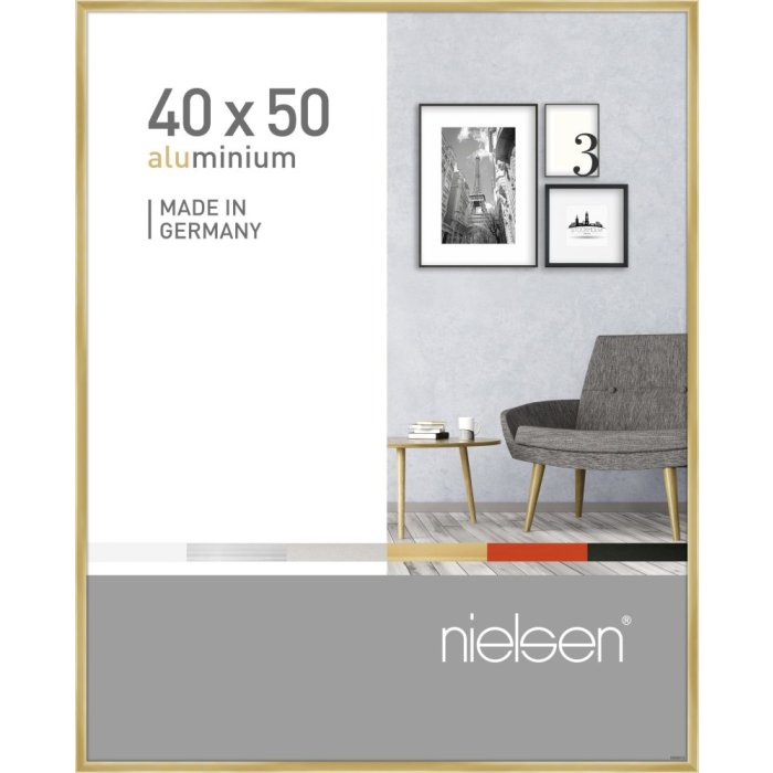 Nielsen hliníkový rám Pixel 40x50 cm zlatý lesklý