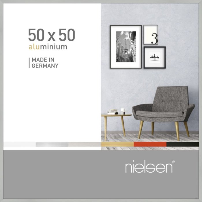 Nielsen hliníkový rám Pixel 50x50 cm stříbrný matný