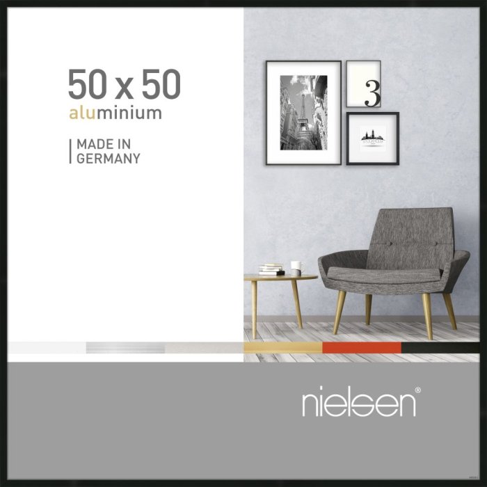 Nielsen hliníkový rám Pixel 50x50 cm černý
