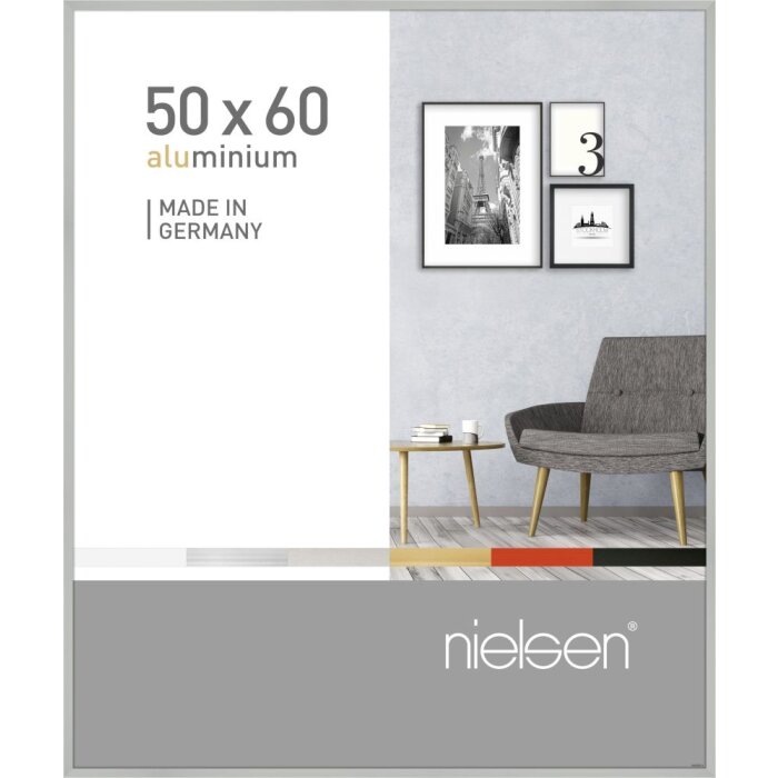 Nielsen hliníkový rám Pixel 50x60 cm stříbrný matný