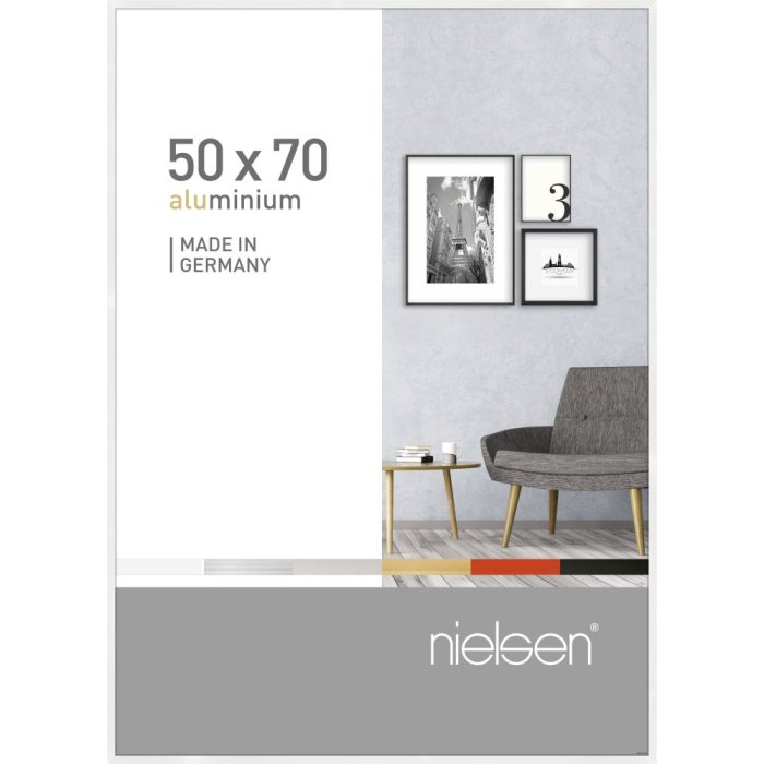 Nielsen hliníkový rám Pixel 50x70 cm bílý lesklý