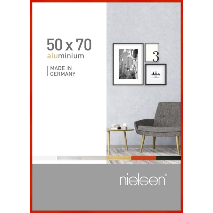 Nielsen hliníkový rám Pixel 50x70 cm tornádo červená