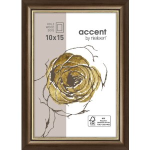 Dřevěný rám Ascot 10x15 cm tmavě...