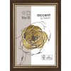 Dřevěný rám Ascot 10x15 cm tmavě hnědo-zlatý