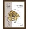 Dřevěný rám Ascot 13x18 cm tmavě hnědo-zlatý