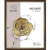Dřevěný rám Ascot 18x24 cm tmavě hnědo-zlatý