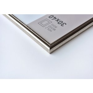Dřevěný rámeček Nielsen Ascot 21x29,7 cm stříbrný rámeček na certifikáty DIN A4