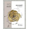 Dřevěný rámeček Nielsen Ascot 21x29,7 cm stříbrný rámeček na certifikáty DIN A4