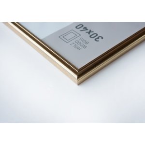 Dřevěný rámeček Nielsen Ascot 21x29,7 cm zlatý rámeček na certifikát A4 DIN