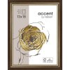 Dřevěný rám Ascot 24x30 cm tmavě hnědo-zlatý