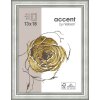 Dřevěný rám Ascot 24x30 cm stříbrný