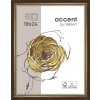 Dřevěný rám Ascot 30x40 cm tmavě hnědo-zlatý