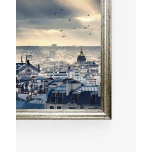 Dřevěný rám Nielsen Ascot 40x50 cm tmavě hnědý zlatý zadní panel z MDF pro vysoké formáty na šířku