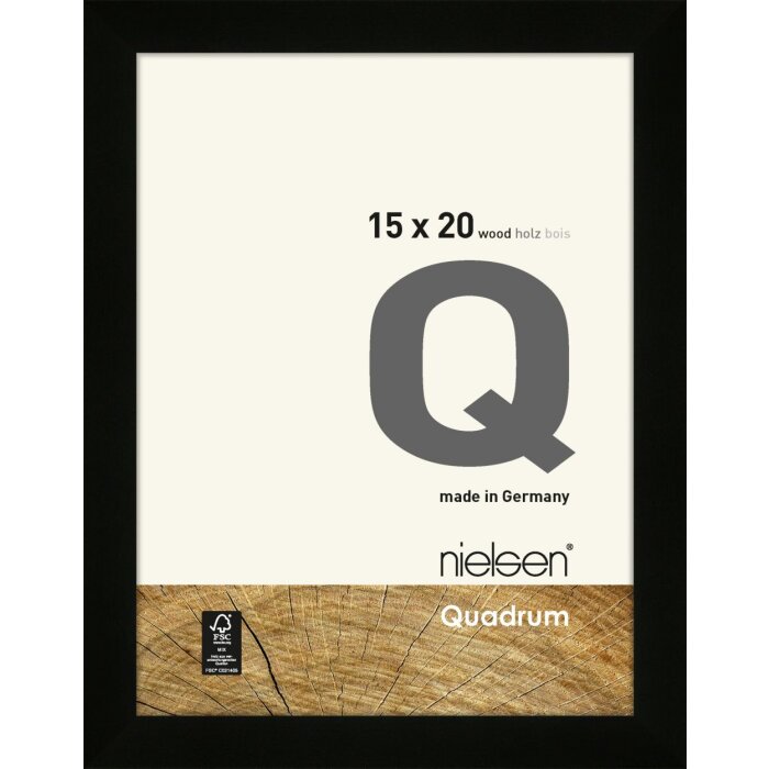 Nielsen Quadrum dřevěný odnímatelný rám 15x20 cm černý