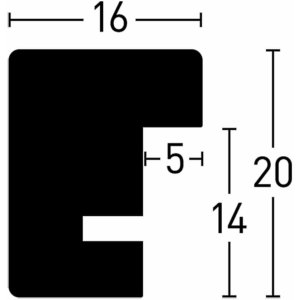 Nielsen dřevěný odnímatelný rám Quadrum 20x20 cm bílý