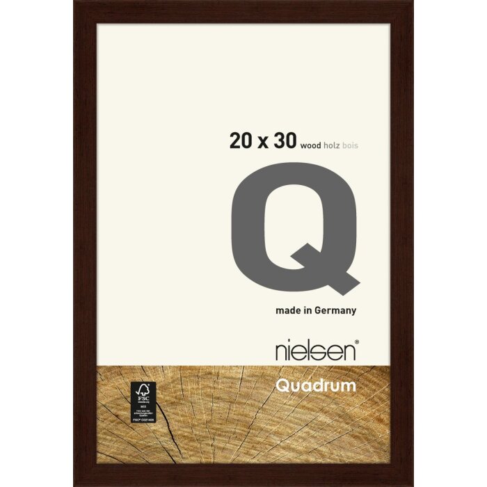 Dřevěný připínací rám Quadrum 20x30 cm wenge